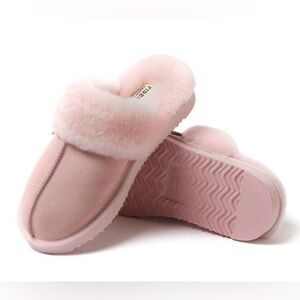Dearfoams Fireside shearling Pink Women's Slippers size 11